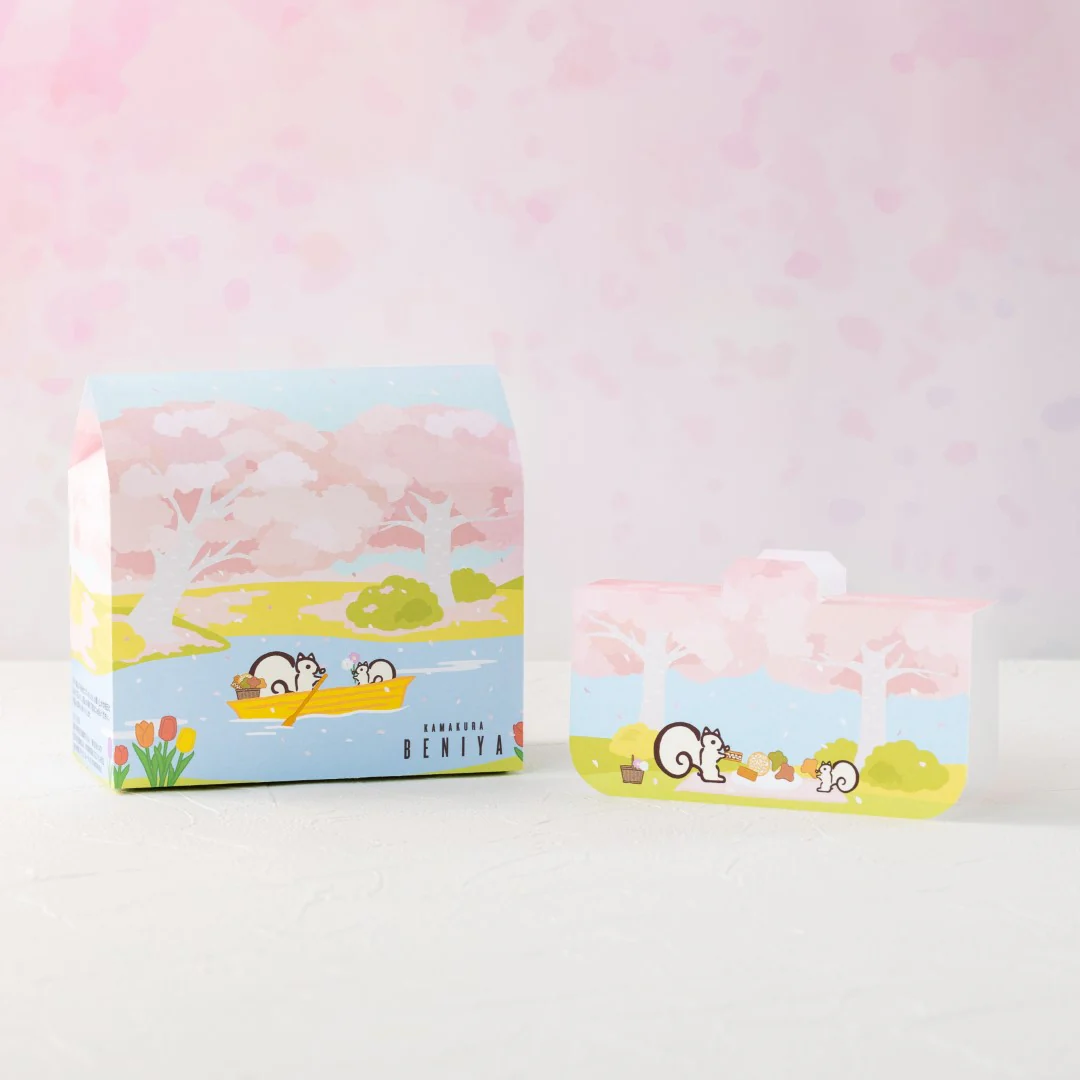 【販売終了】詰合せ01　ハウス型BOX（2025春）（クルミッ子2個　あじさい1枚　鎌倉だより3枚） - Image 5